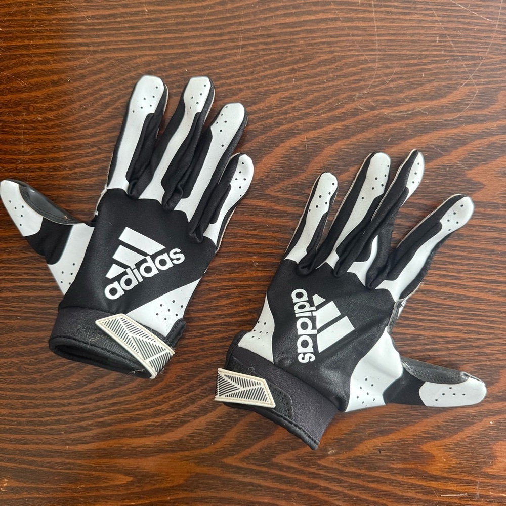Adidas adifast 3.0 Black and Gray Youth Athletic Gloves